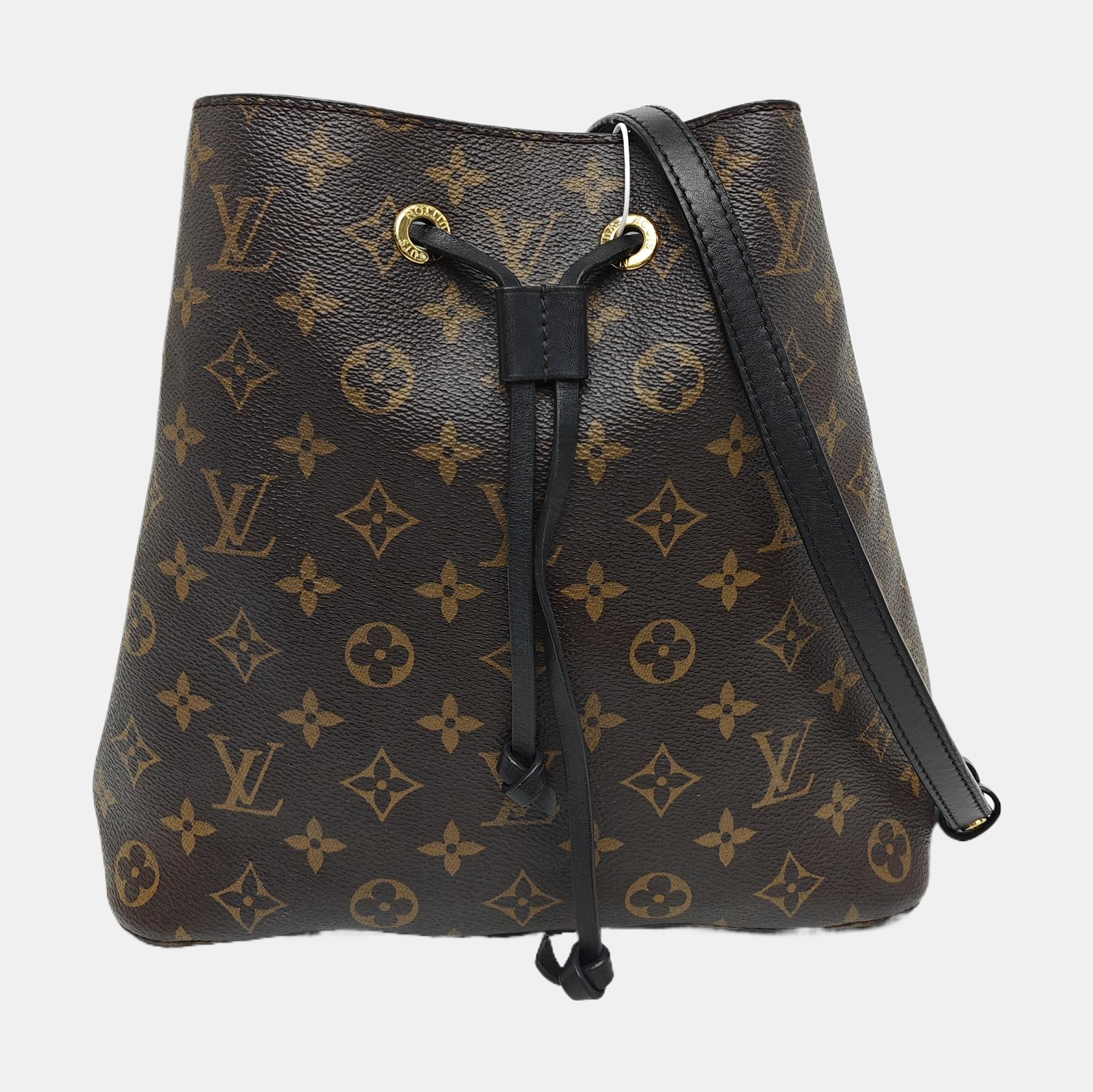 NÉONOÉ MM Monogram Coated Canvas Brown