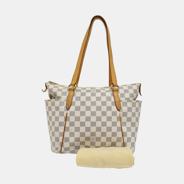 TOTALMENTE Lona revestida Damier Azur Blanca