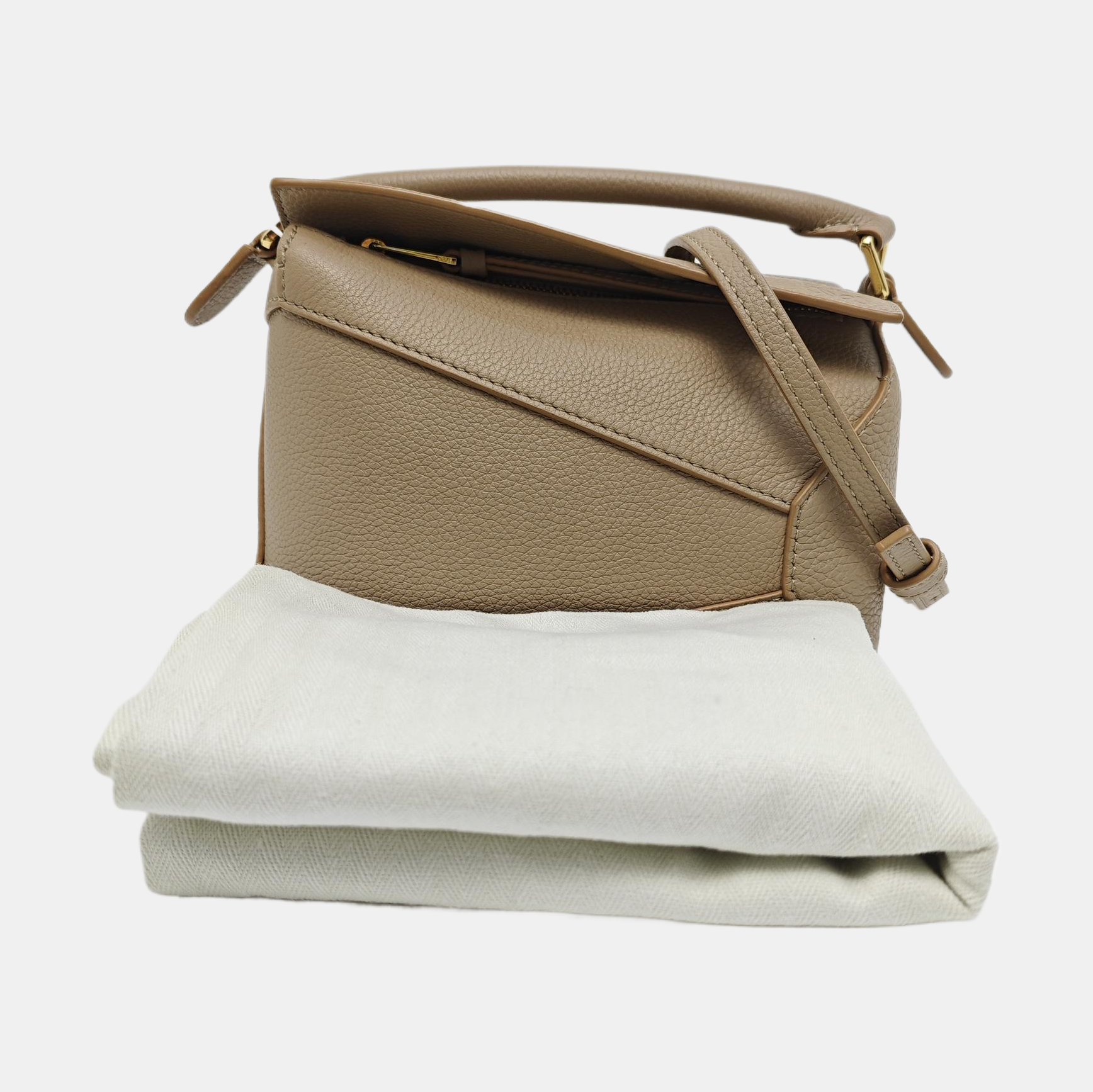 Puzzle Mini Calfskin Beige