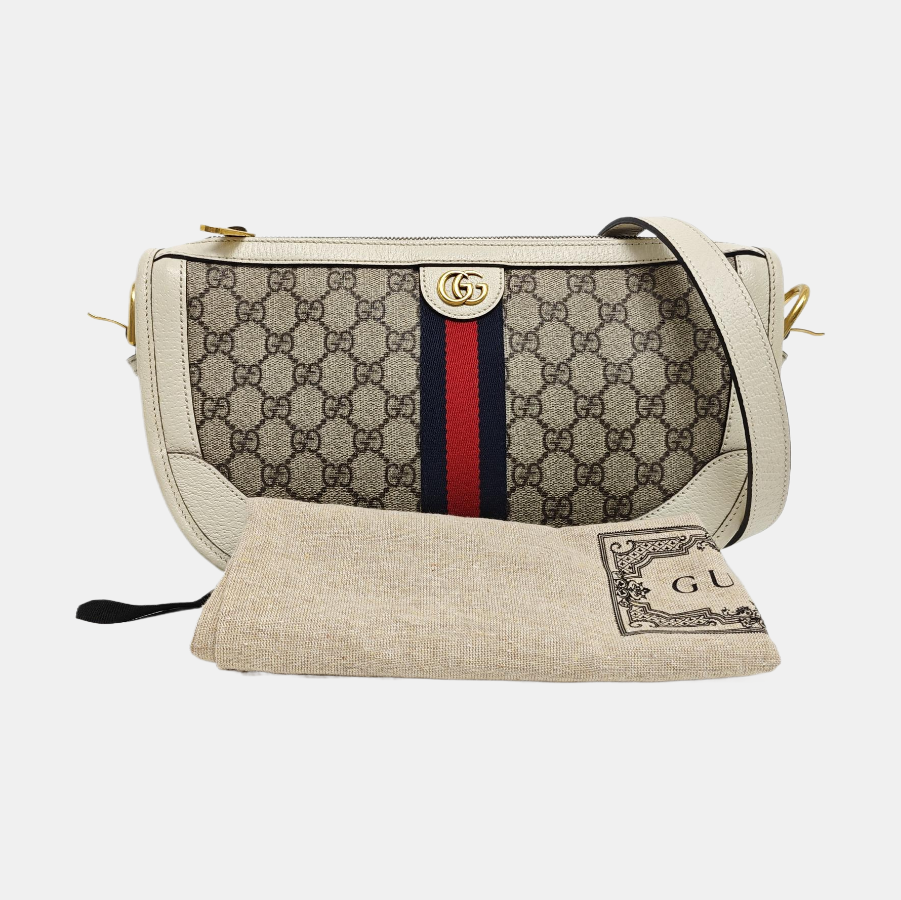 Ophidia Monogram Coated Canvas Beige