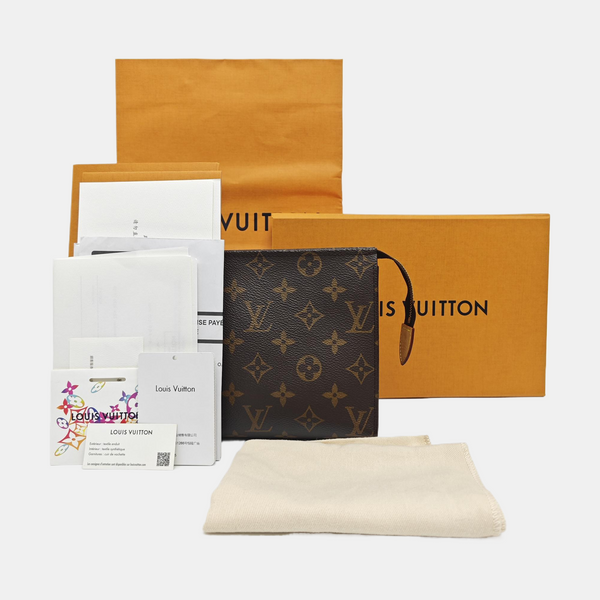 TOILET POCKET 19 Monogram Coated Canvas Brown