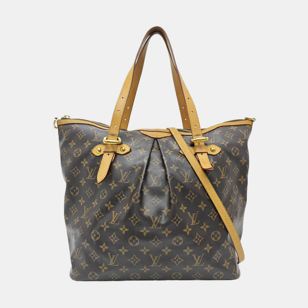 PALERMO GM Monogram Coated Canvas Brown
