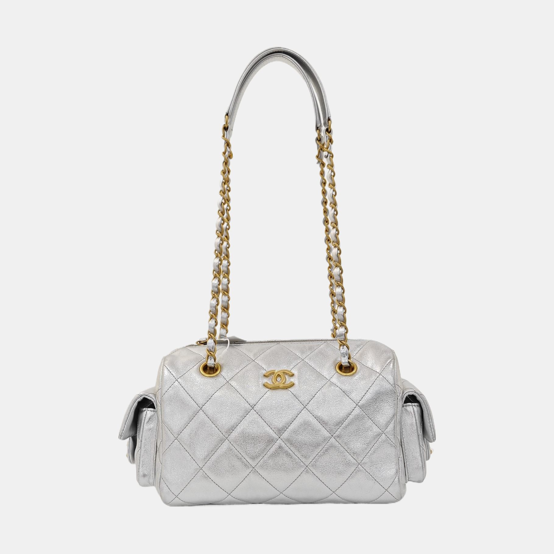 Quilted Calfskin Silver