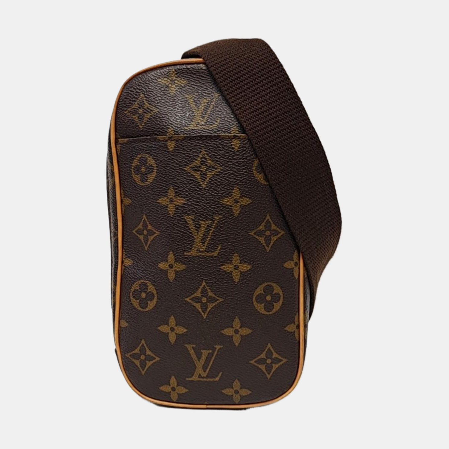 GANGE Monogram Coated Canvas Brown