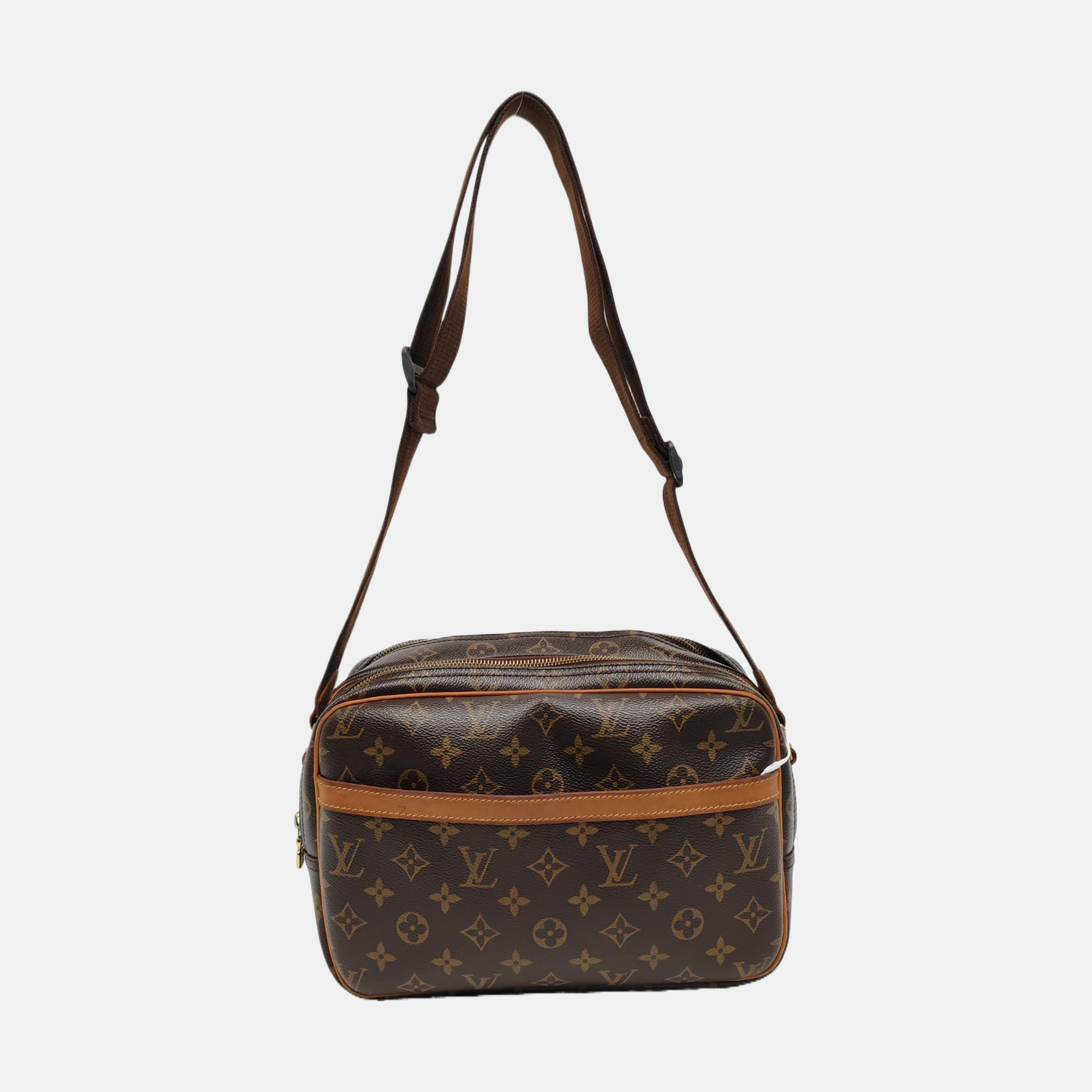 REPORTER Monogram Coated Canvas Brown