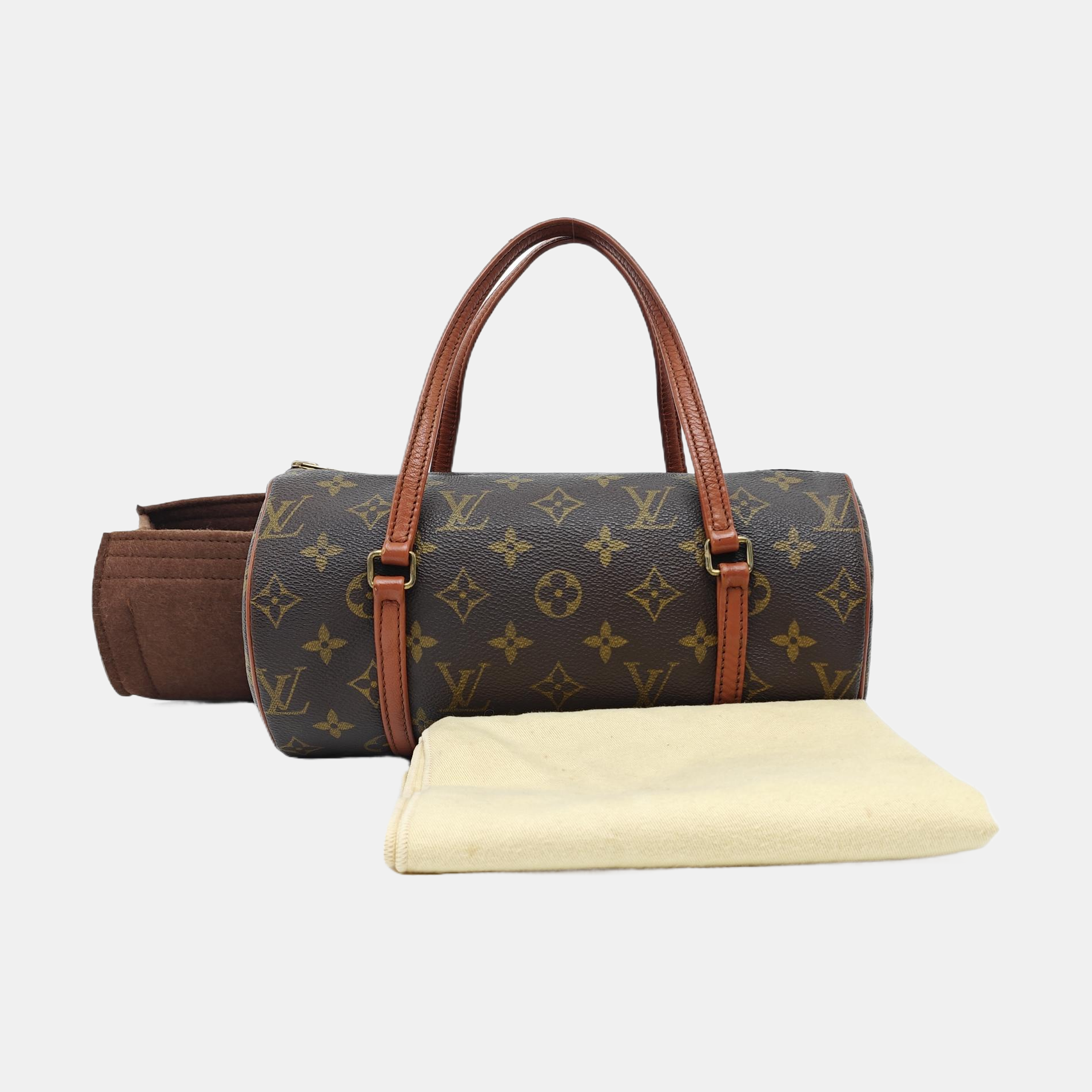 PAPILLON 26 Monogram Coated Canvas Brown
