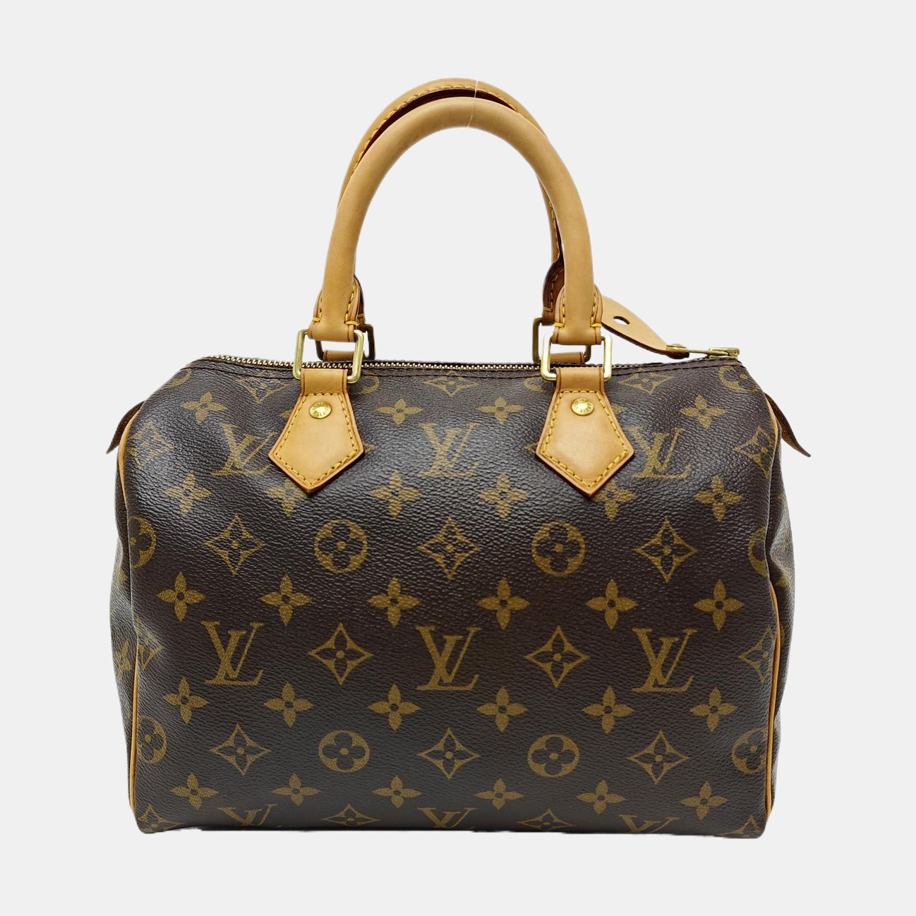 SPEEDY 25 Monogram Coated Canvas Brown