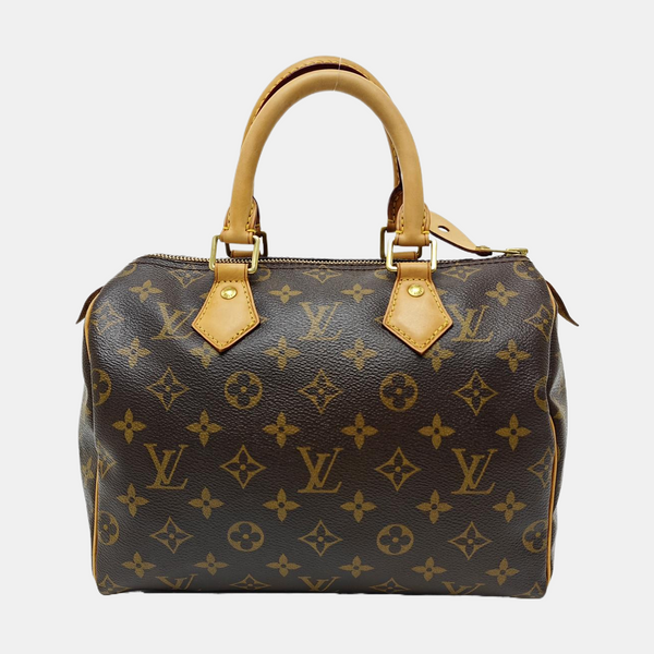 SPEEDY 25 Monogram Coated Canvas Brown