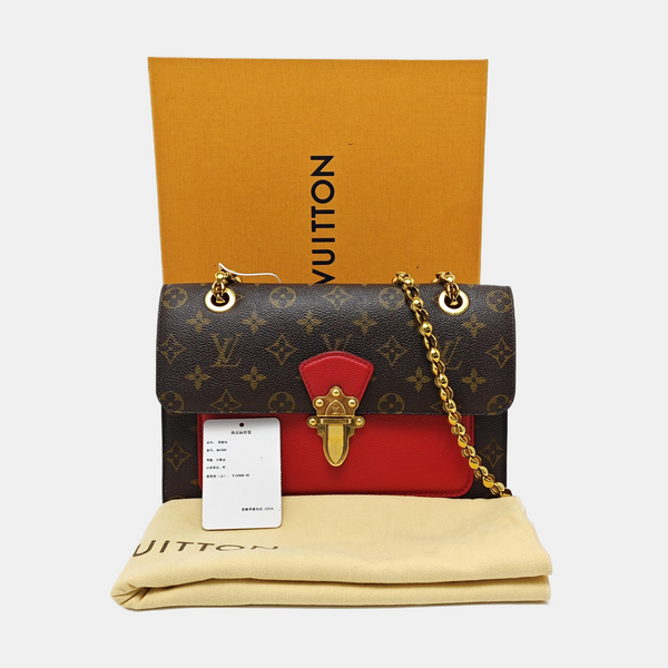 VICTOIRE Monogram Coated Canvas Brown