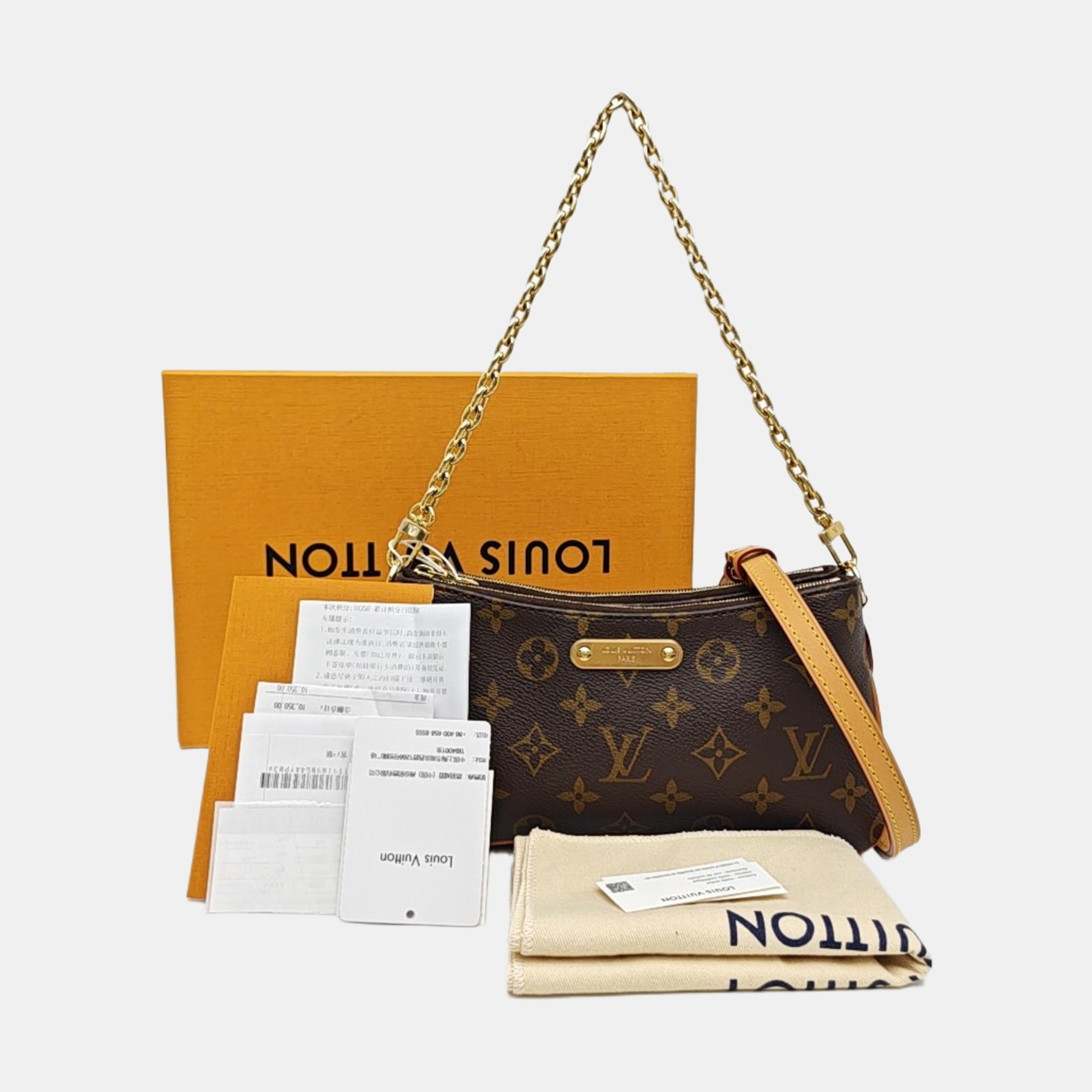 LIV POCHETTE Monogram Coated Canvas Brown