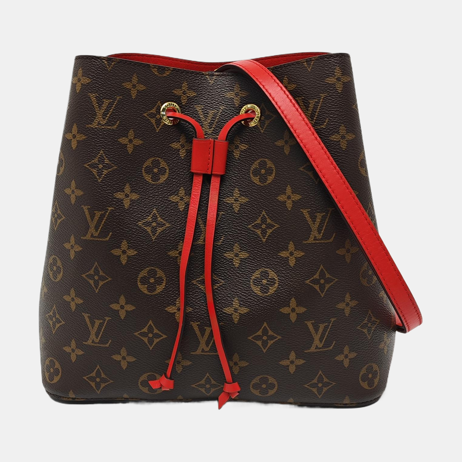NÉONOÉ MM Monogram Coated Canvas Brown