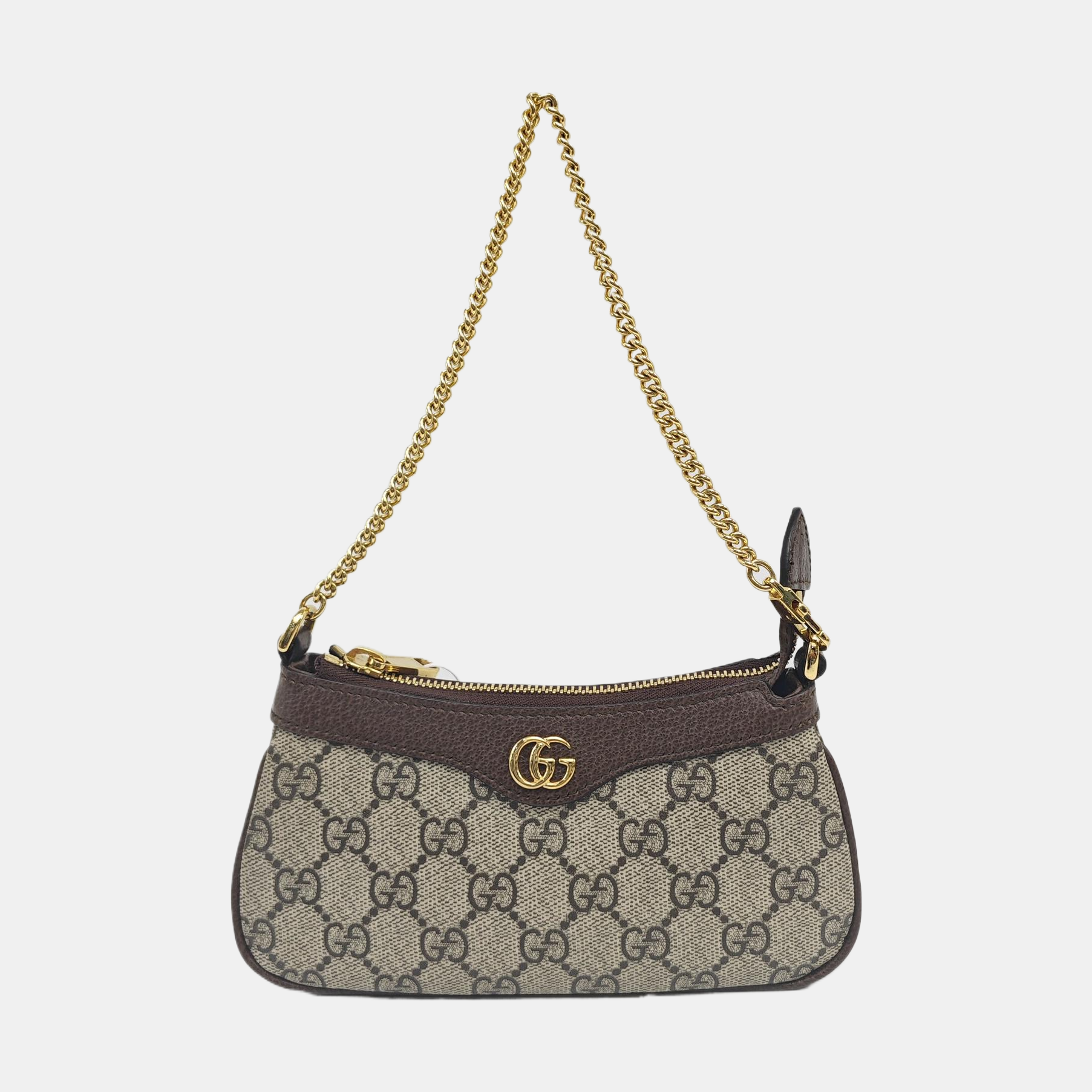 Ophidia Mini Monogram Coated Canvas Beige