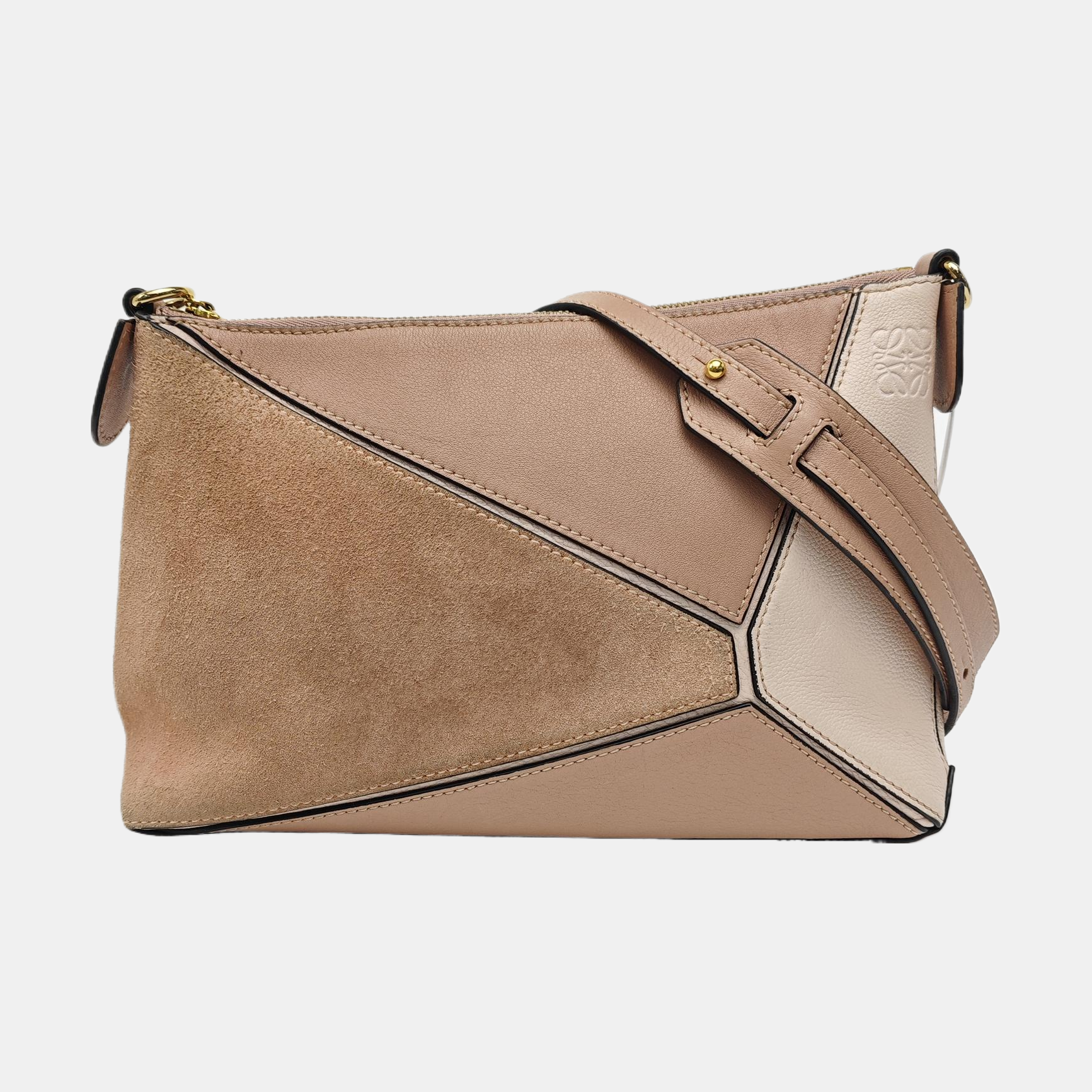 Puzzle Small Calfskin Beige