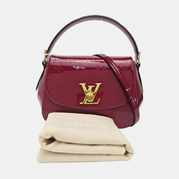 PASADENA PM Monogram Patent Leather Red