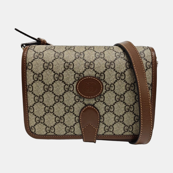 Retro Mini Monogram Coated Canvas Beige
