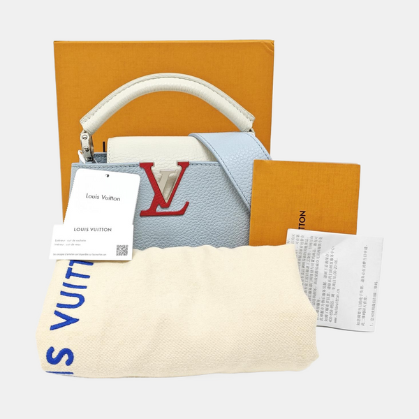 CAPUCINES Mini Calfskin Blue