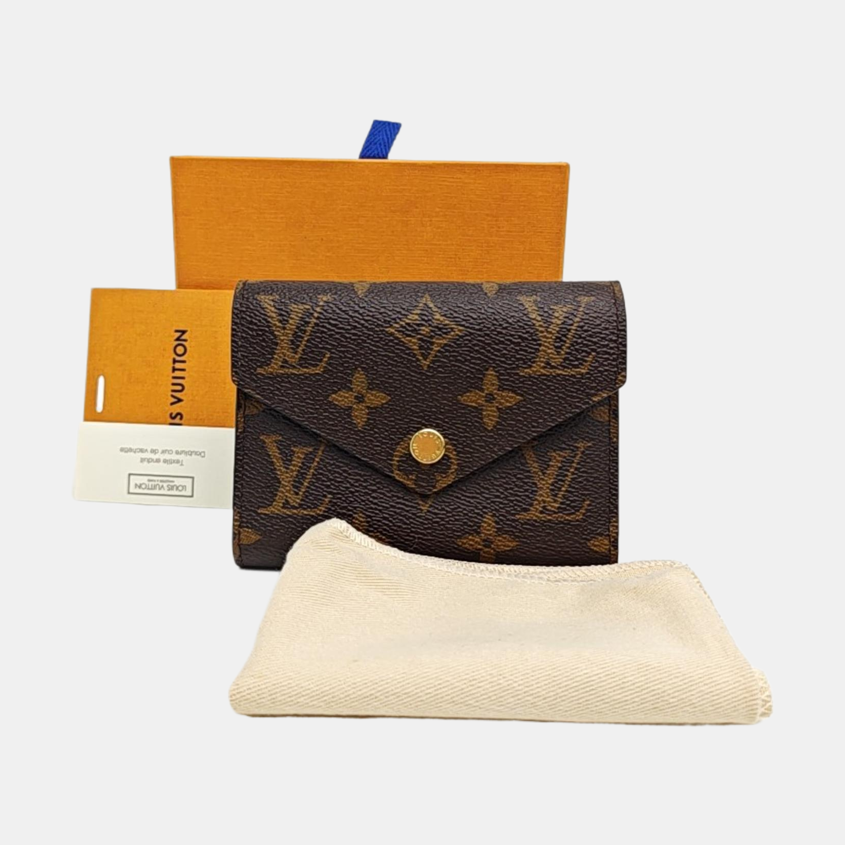 VICTORINE Monogram Coated Canvas Brown Wallet