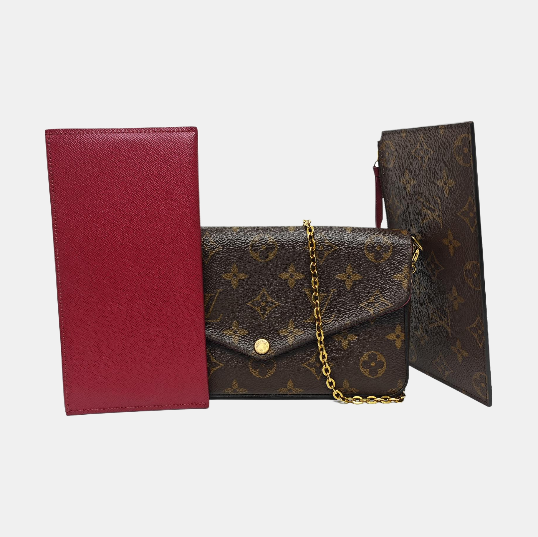 FÉLICIE Monogram Coated Canvas Brown