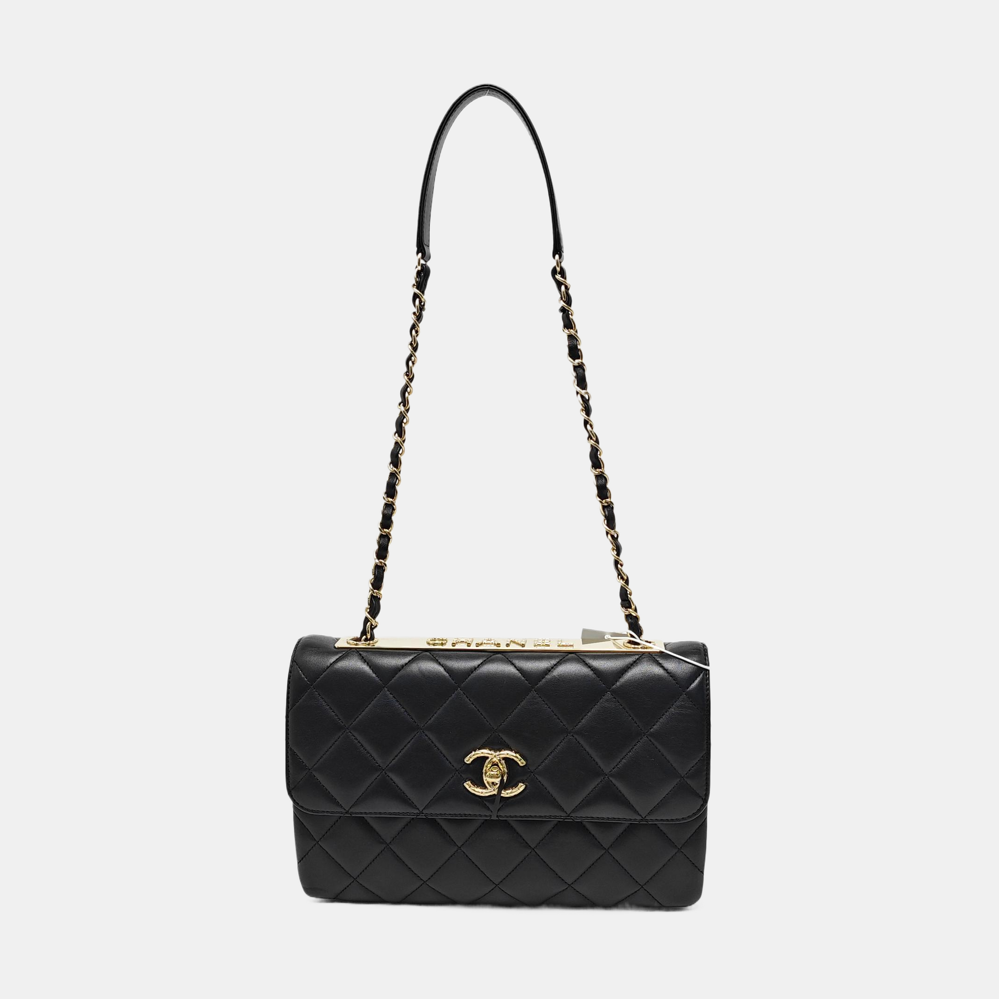 TRENDY CC Quilted Lambskin Black