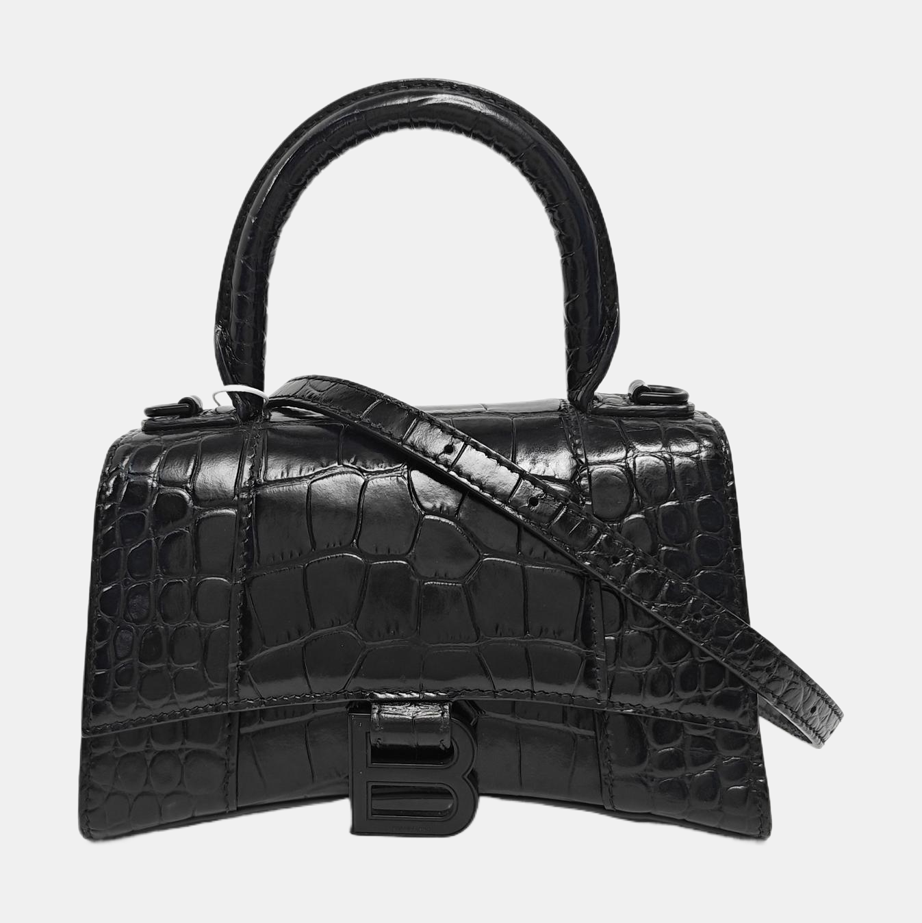 Hourglass Small Calfskin Black