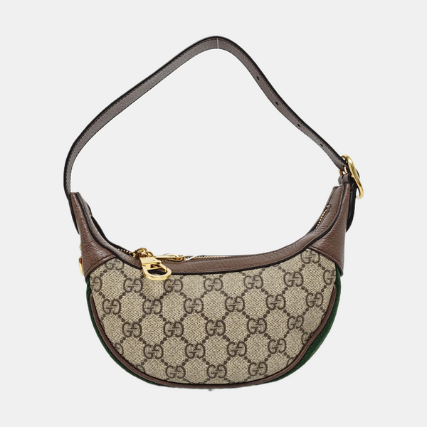 Ophidia Mini Monogram Coated Canvas Beige