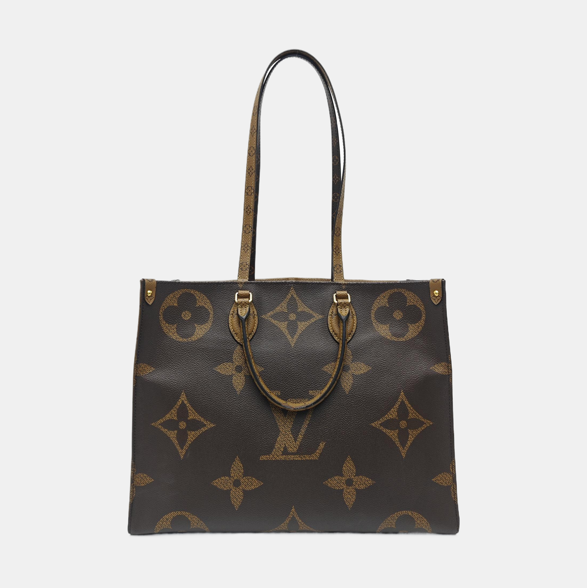 ONTHEGO GM Monogram Coated Canvas Brown