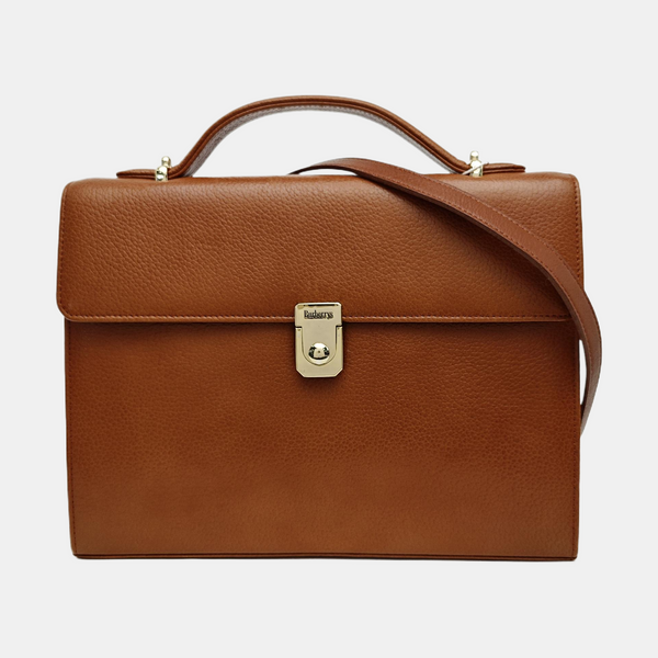 Calfskin Shoulder Bag Brown