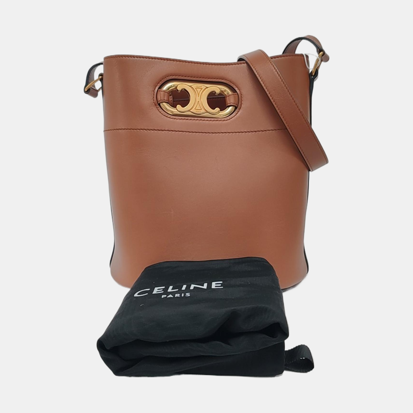 TRIOMPHE Small Calfskin Brown