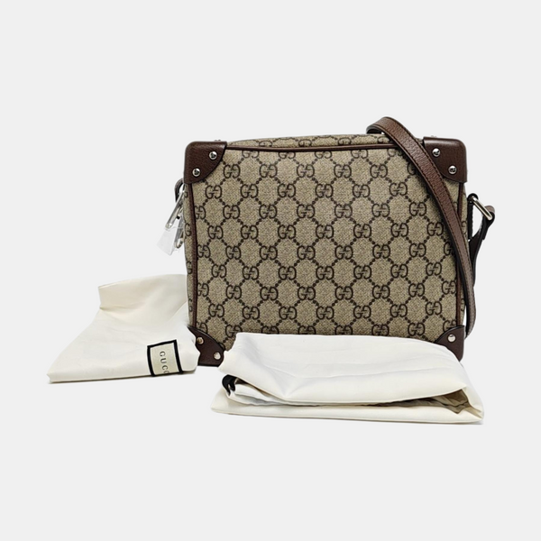 Trunk Monogram Coated Canvas Brown