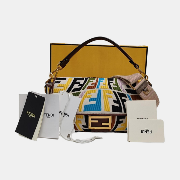 Authenticated pre-owned  Baguette Medium Canvas Multicolor - Shoulder Bag at Looply