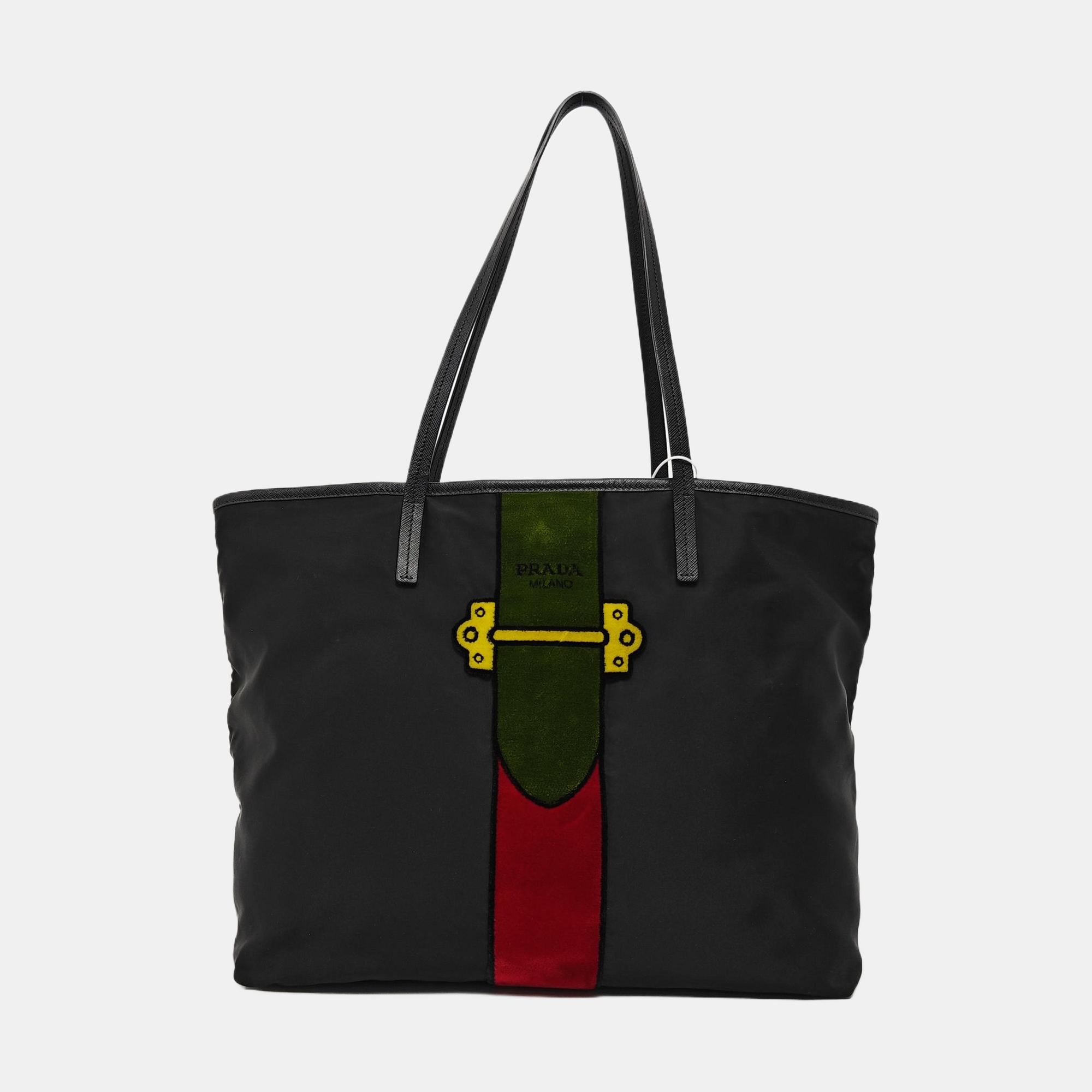 Nylon Tote Bag Black