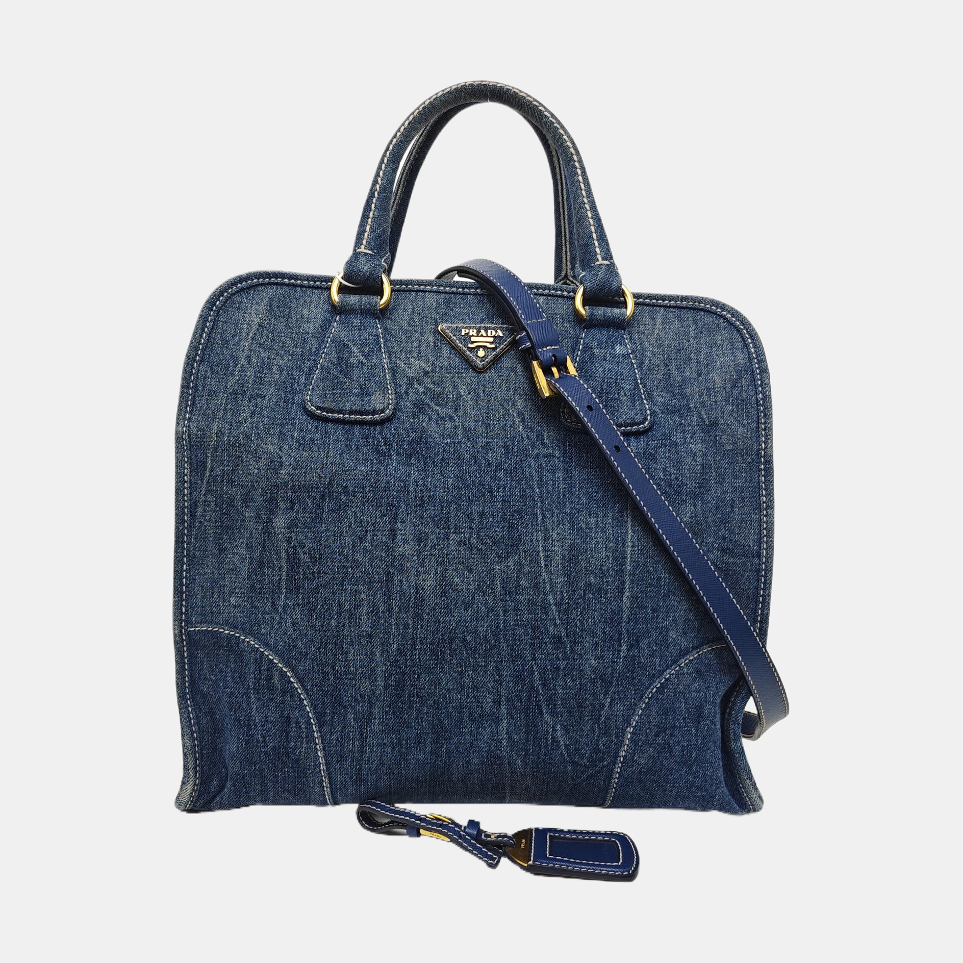 Denim Tote Bag Blue