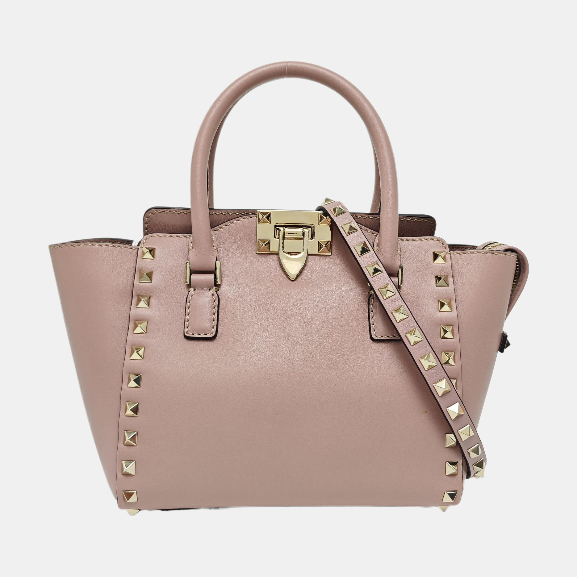 Rockstud Calfskin Pink