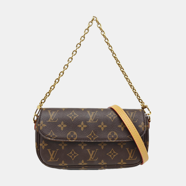 IVY Monogram Coated Canvas Brown