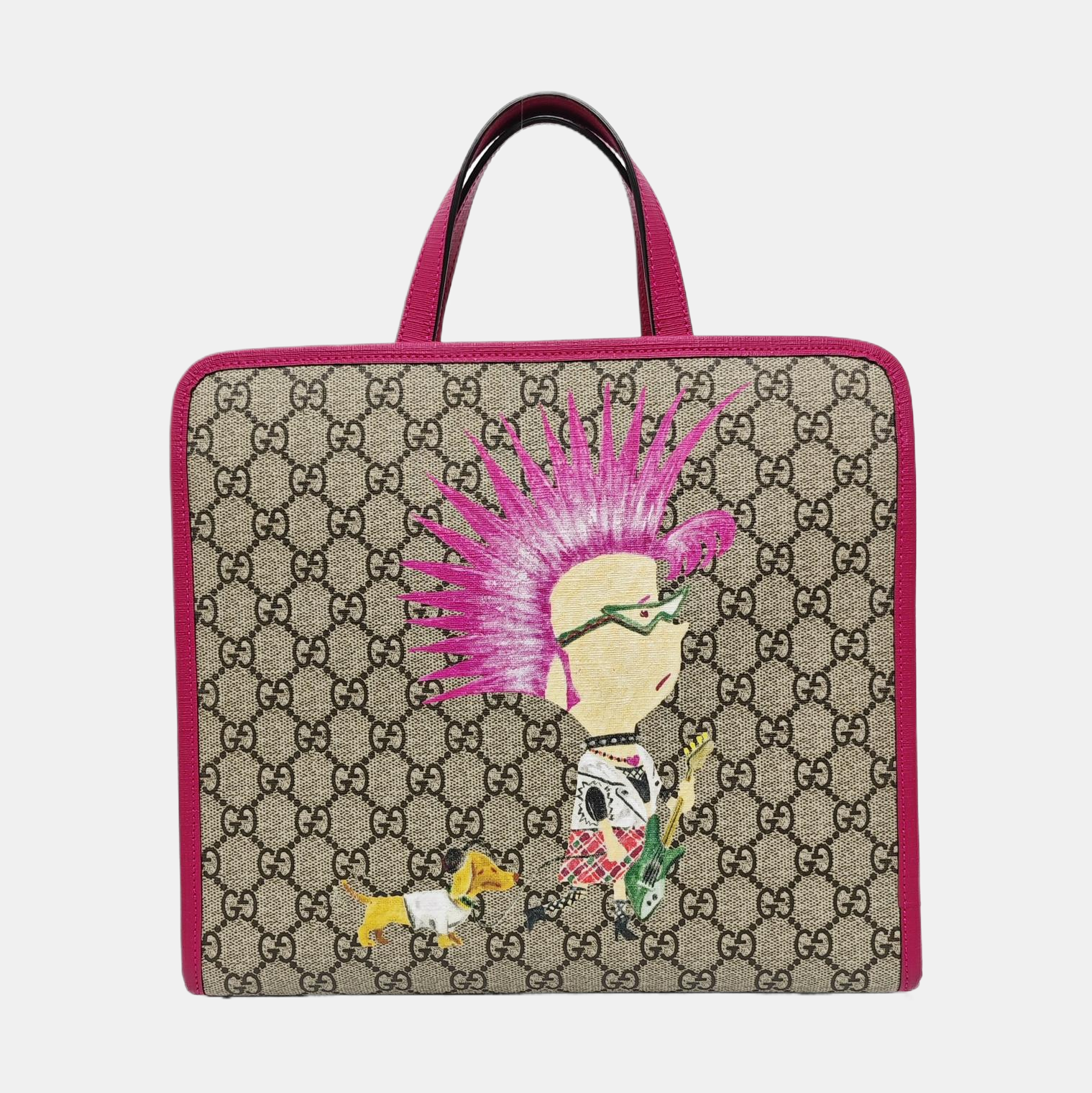 Children’s GG Bucket Monogram Coated Canvas Beige