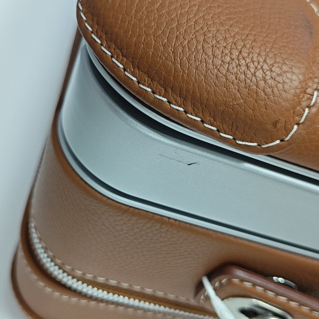Calfskin Luggage Brown