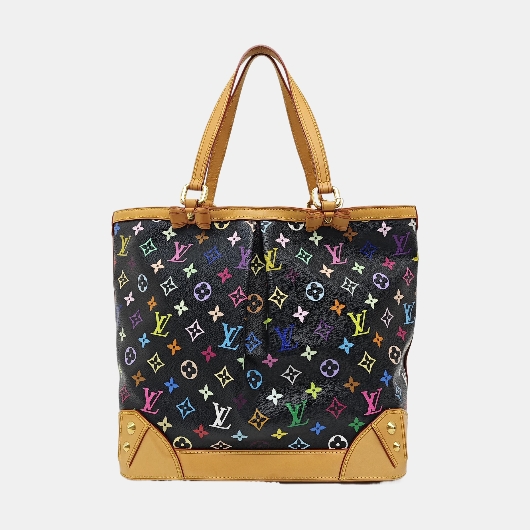 LV × TM SHARLEEN MM Monogram Coated Canvas Black