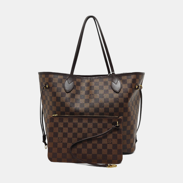 NEVERFULL MM Damier Ebene Coated Canvas Brown