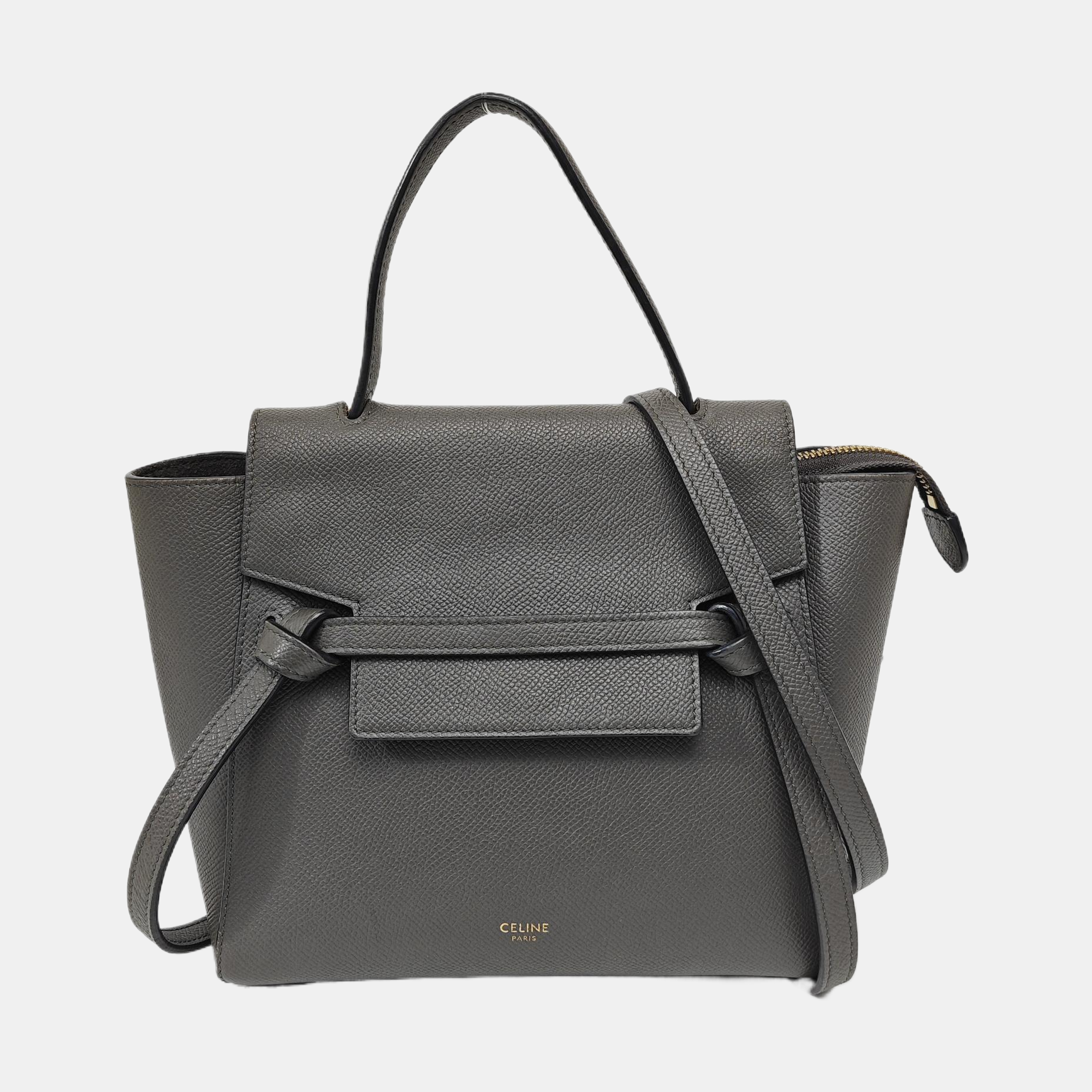 BELT Nano Calfskin Gray
