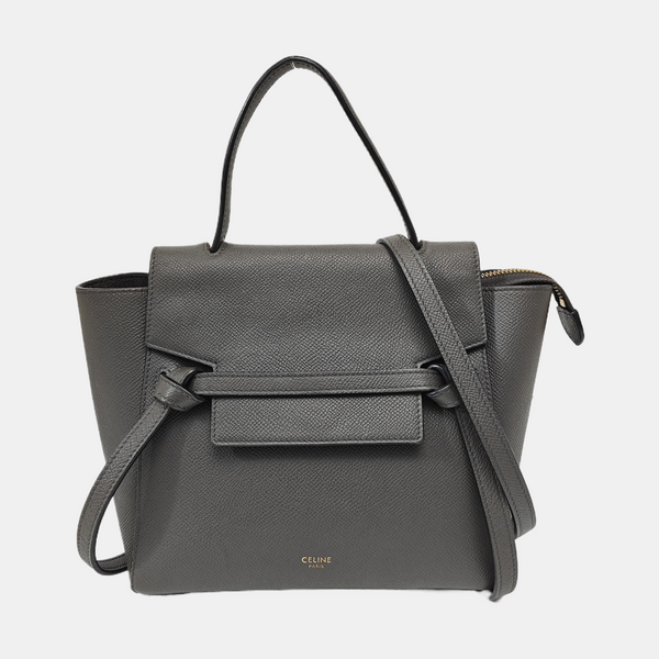 BELT Nano Calfskin Gray