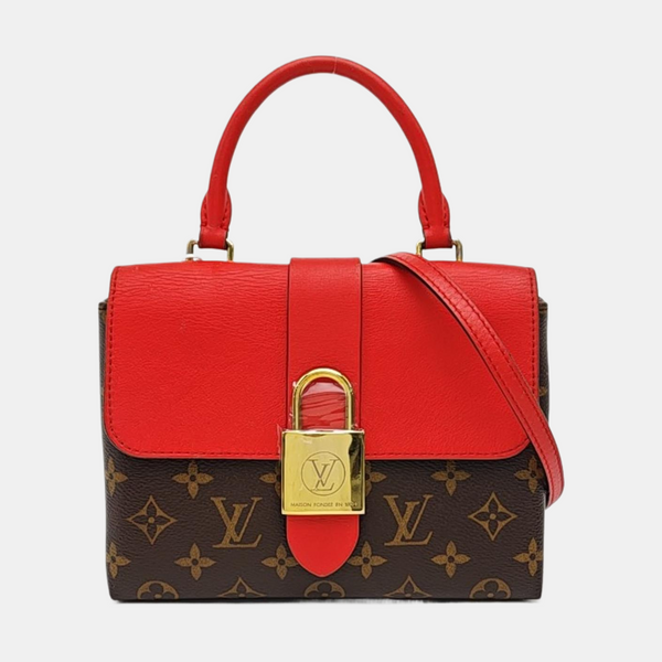 LOCKY BB Monogram Coated Canvas Red