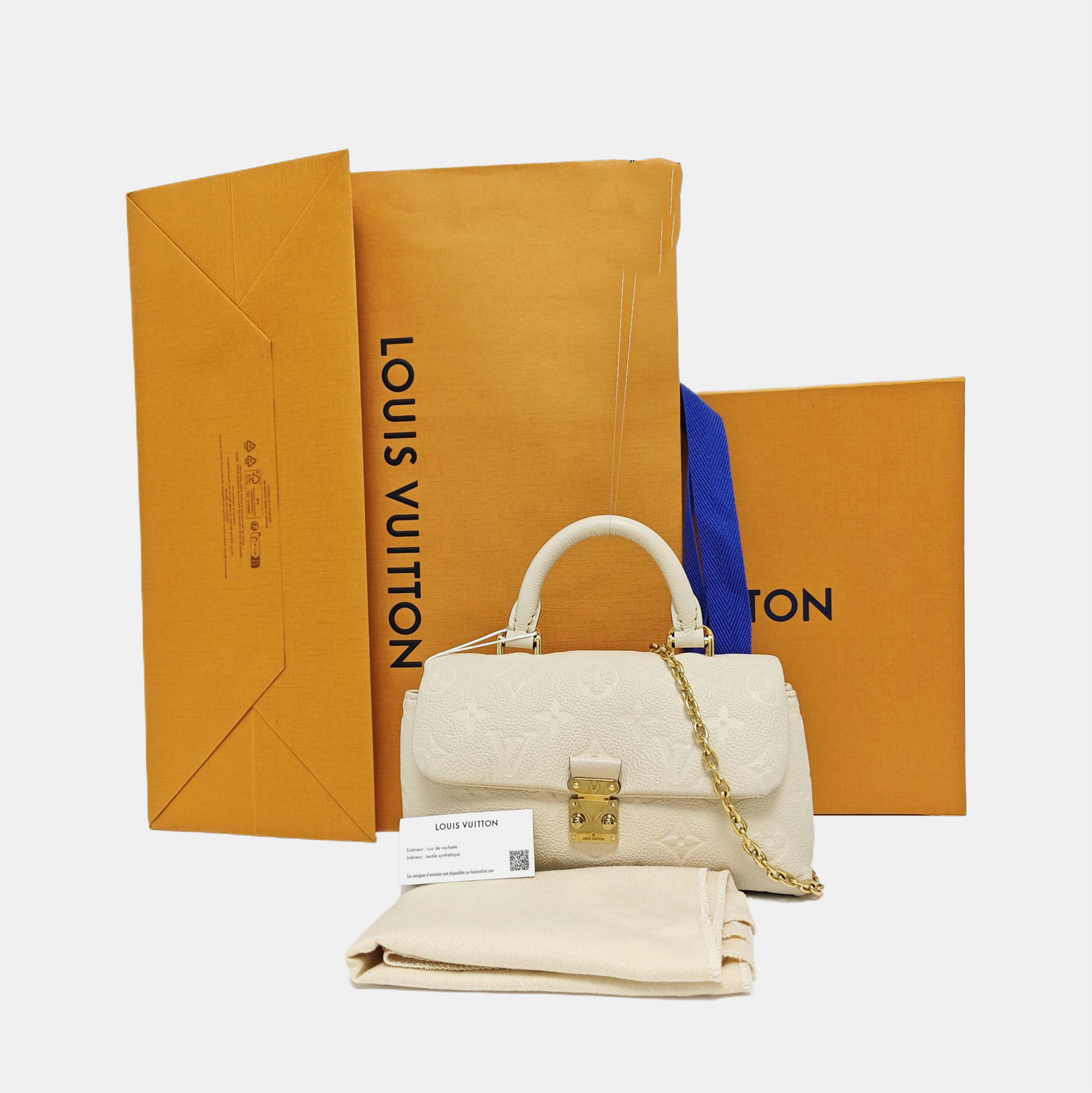 NANO MADELEINE Nano Monogram Calfskin Beige