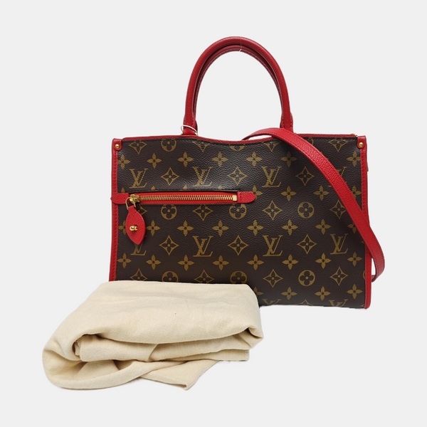 POPINCOURT PM Monogram Coated Canvas Brown