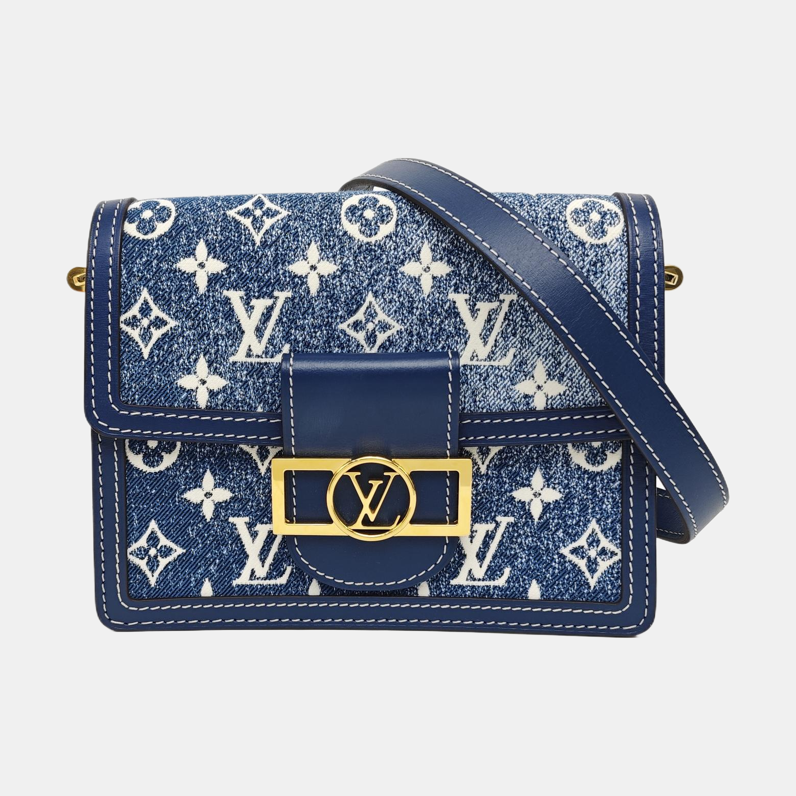 DAUPHINE Mini Monogram Denim Blue