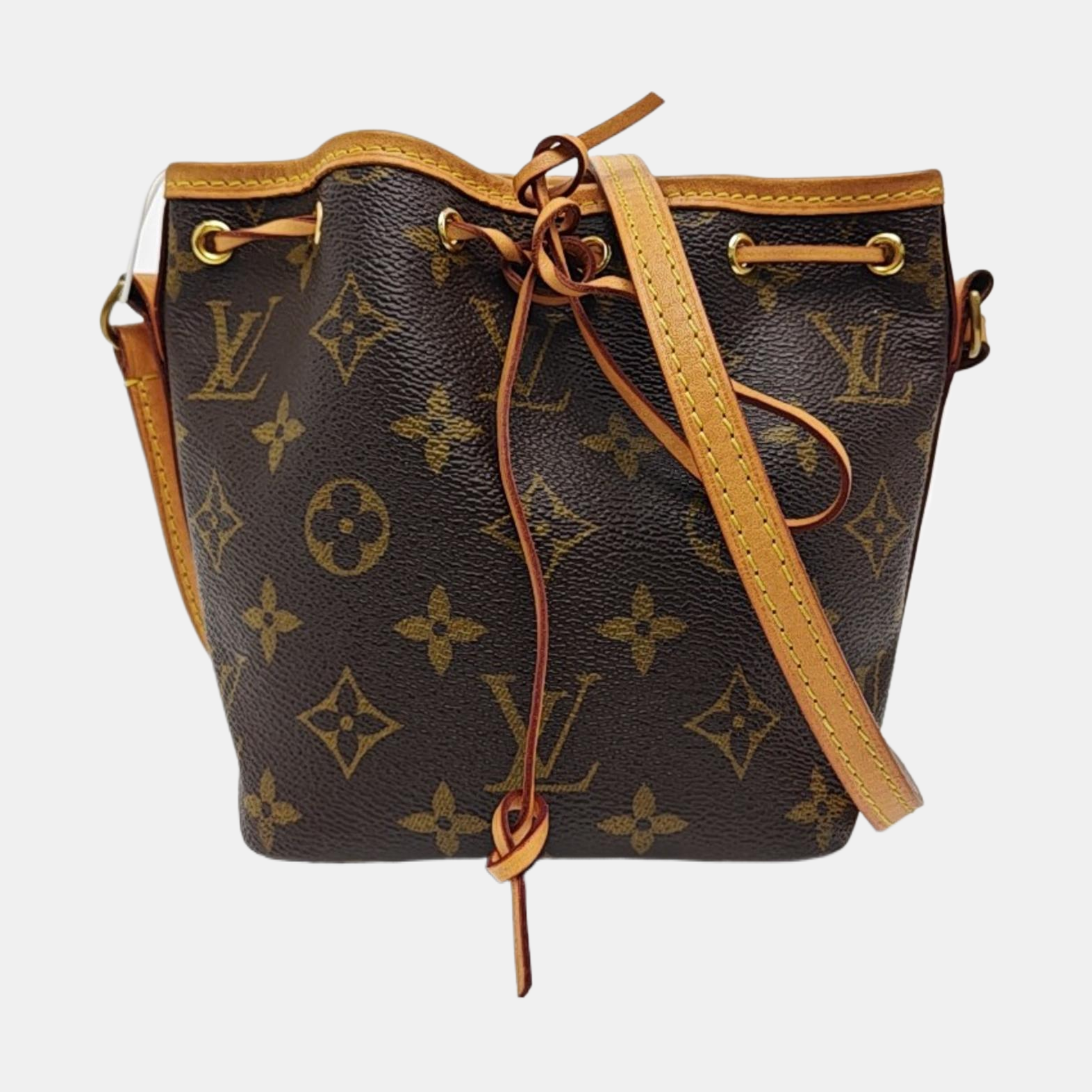 NÉONOÉ Nano Monogram Coated Canvas Brown
