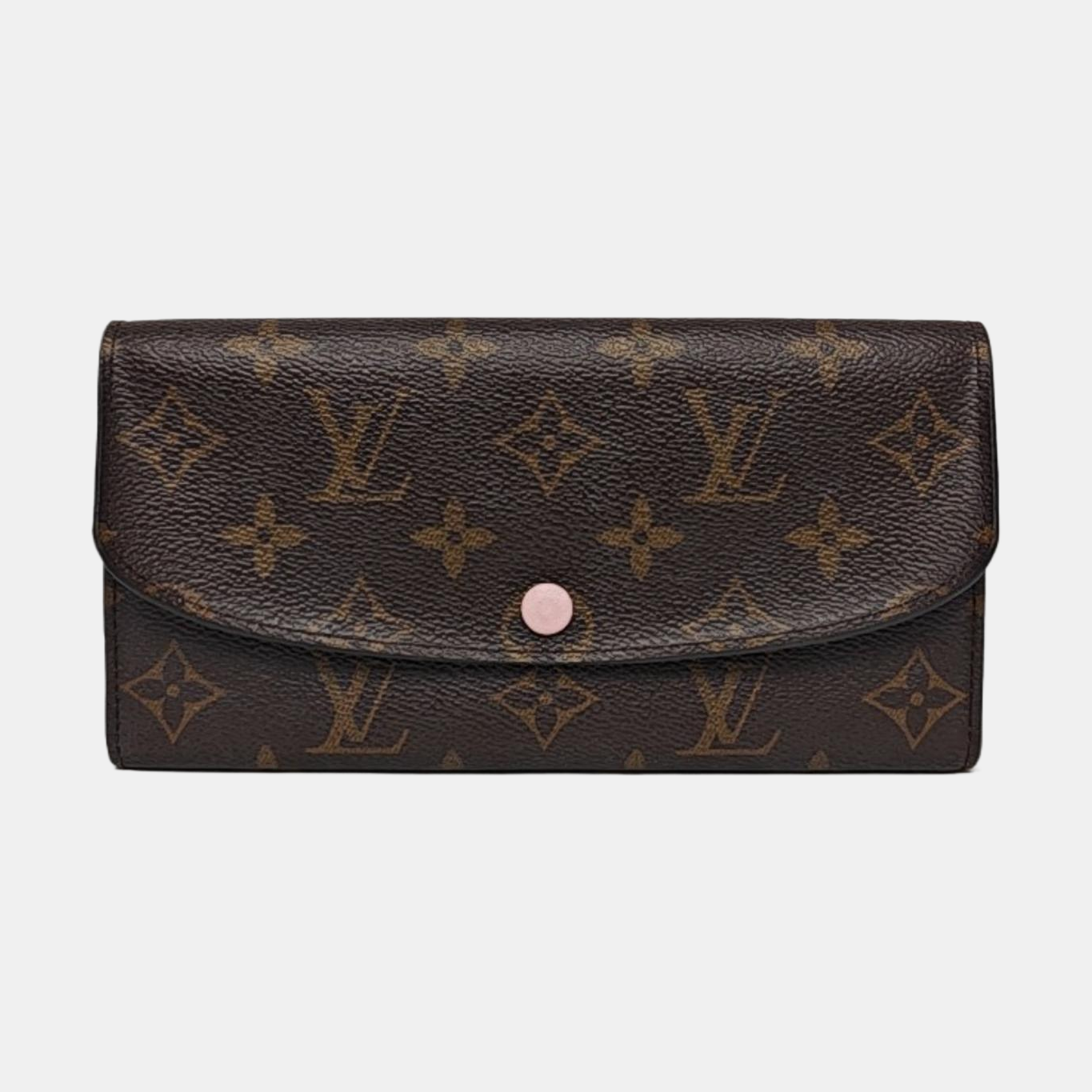 EMILIE Monogram Coated Canvas Brown Wallet