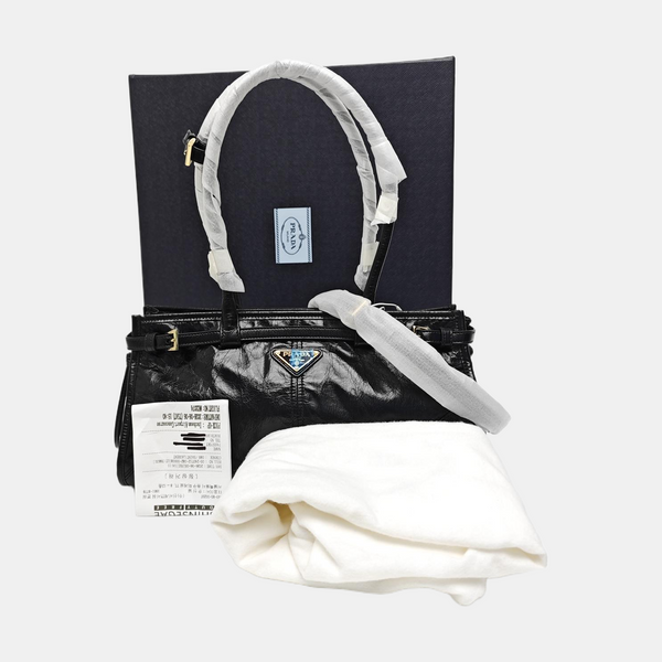 Bonnie Medium Patent Leather Black