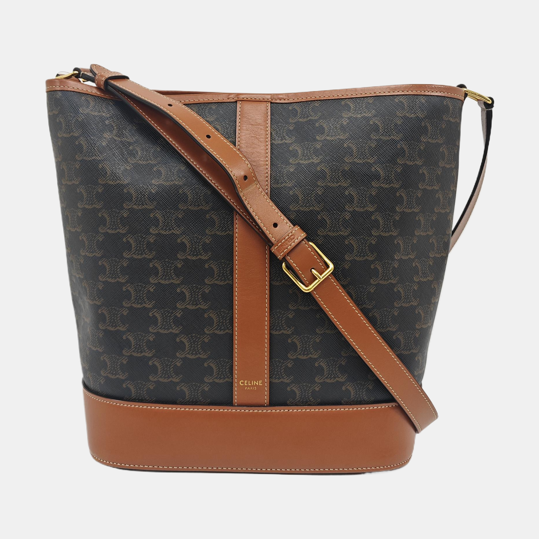 TRIOMPHE CANVAS Medium Coated Canvas Brown