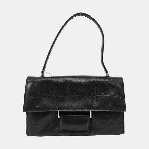Calfskin Shoulder Bag Black