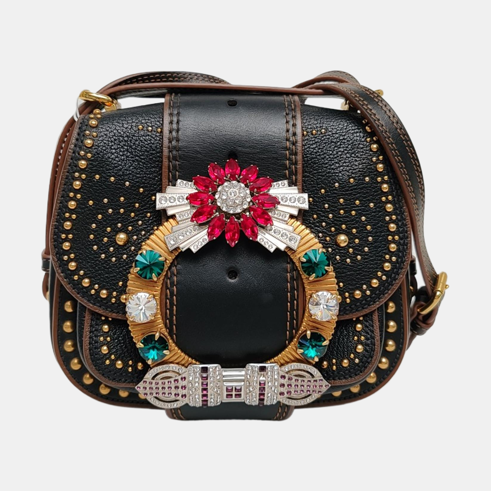 Miu Lady Calfskin Black